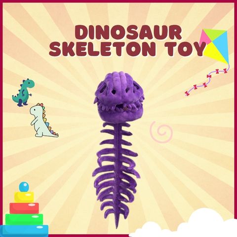 🔥Last Day Sale 40% OFF🔥SillyDino-Dinosaur Skeleton Toy - Soft & Silly, Fun Costume Prop️🎉
