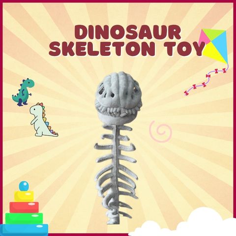 🔥Last Day Sale 40% OFF🔥SillyDino-Dinosaur Skeleton Toy - Soft & Silly, Fun Costume Prop️🎉