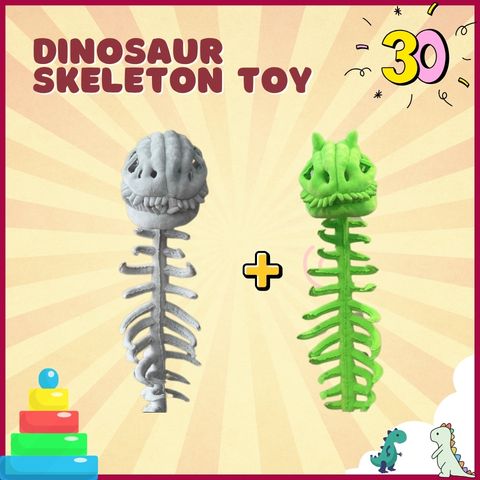 🔥Last Day Sale 40% OFF🔥SillyDino-Dinosaur Skeleton Toy - Soft & Silly, Fun Costume Prop️🎉
